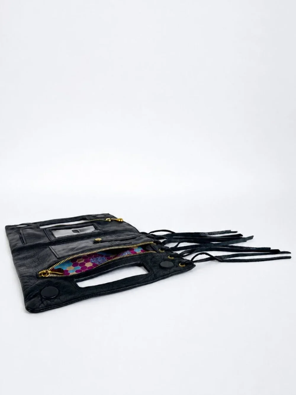 HOBO Black Leather Wallet Clutch NWT